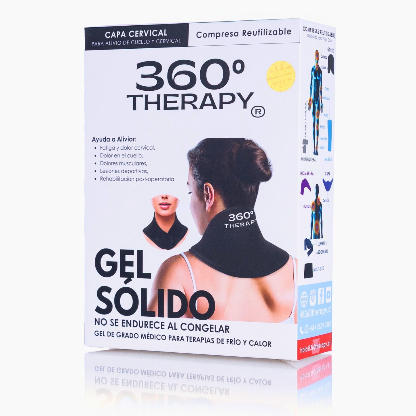 Compresa Térmica Gel Frío-Calor 360º THERAPY® Cuello y Hombros Reutilizable | Empaque