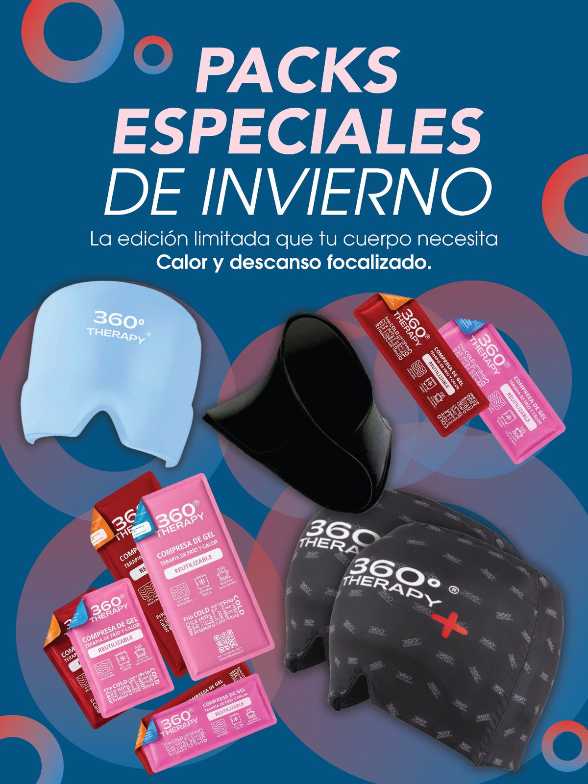 El invierno se vive mejor con 360° THERAPY ❄️✨. Preparamos una selección especial con 4 packs diseñados para acompañar t