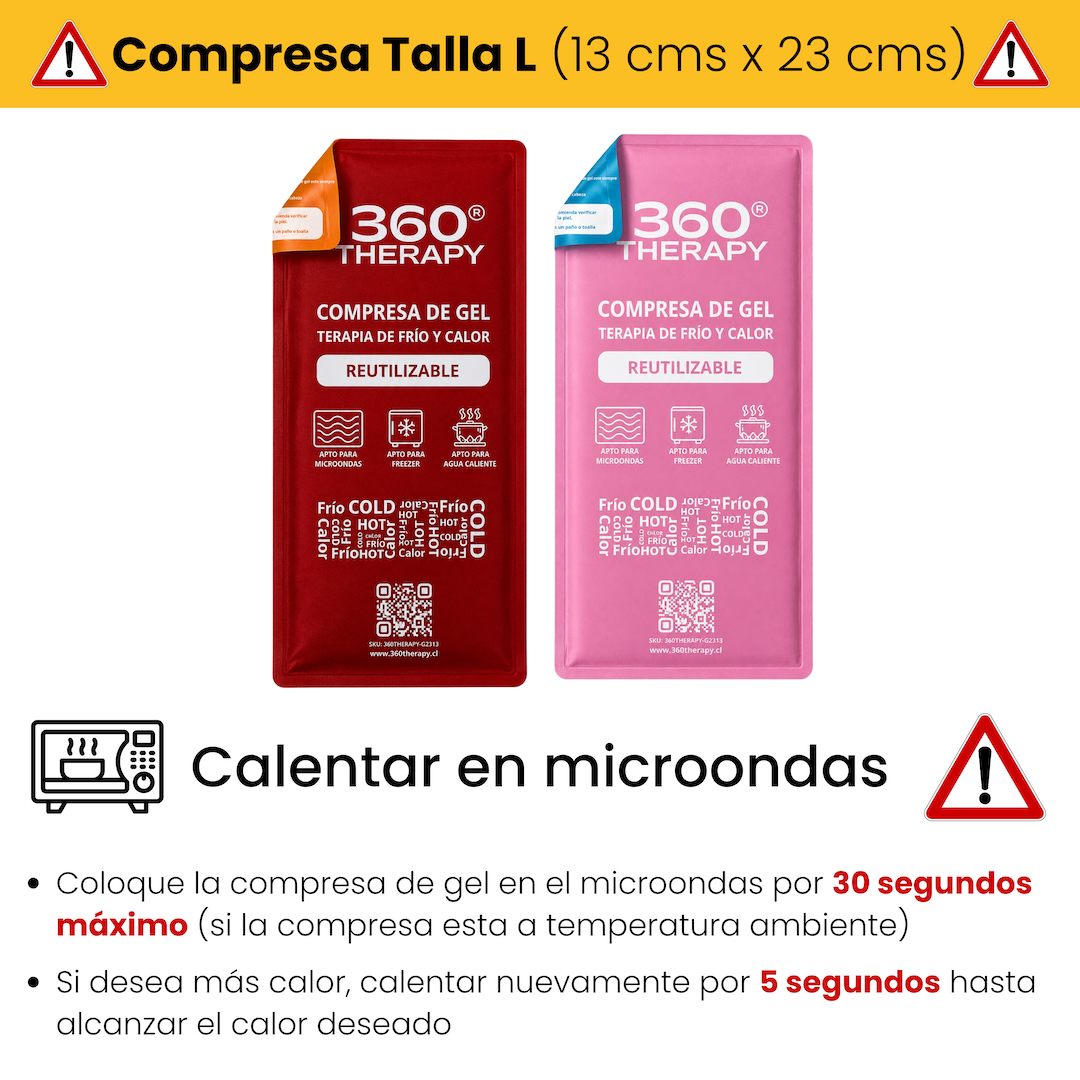 Como Calentar Gel Pack Frío/Calor - Talla L