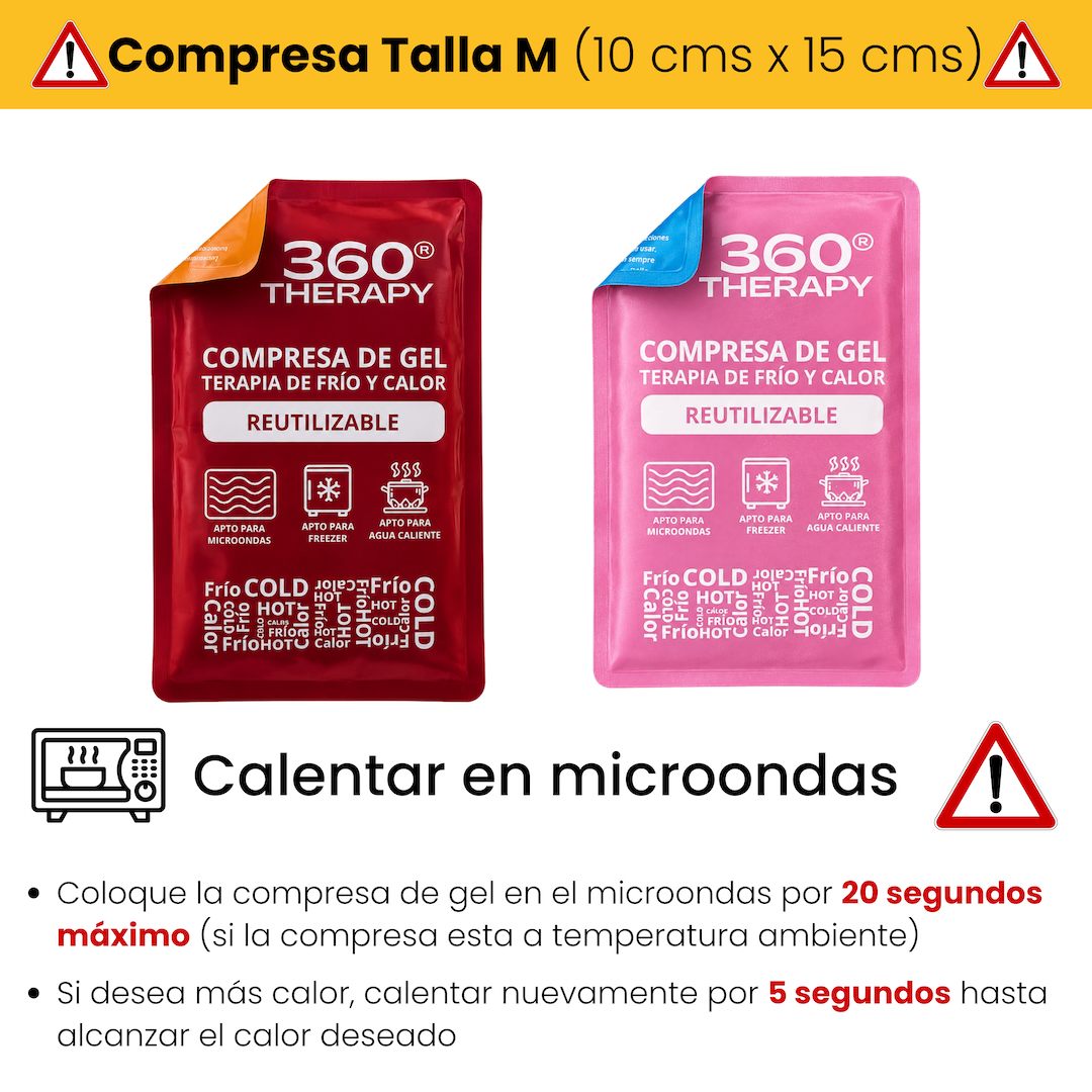 Como Calentar Gel Pack Frío/Calor - Talla M
