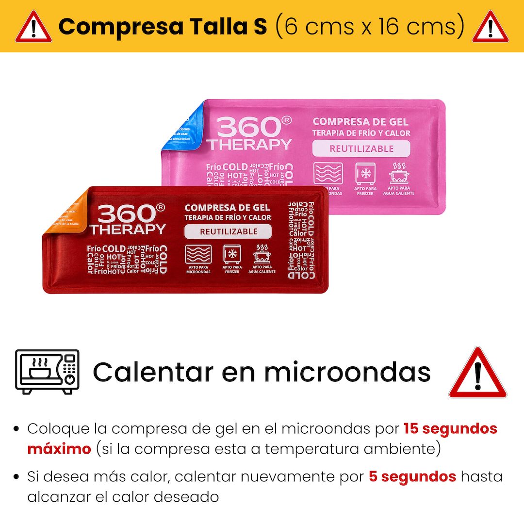 Como Calentar Gel Pack Frío/Calor - Talla S