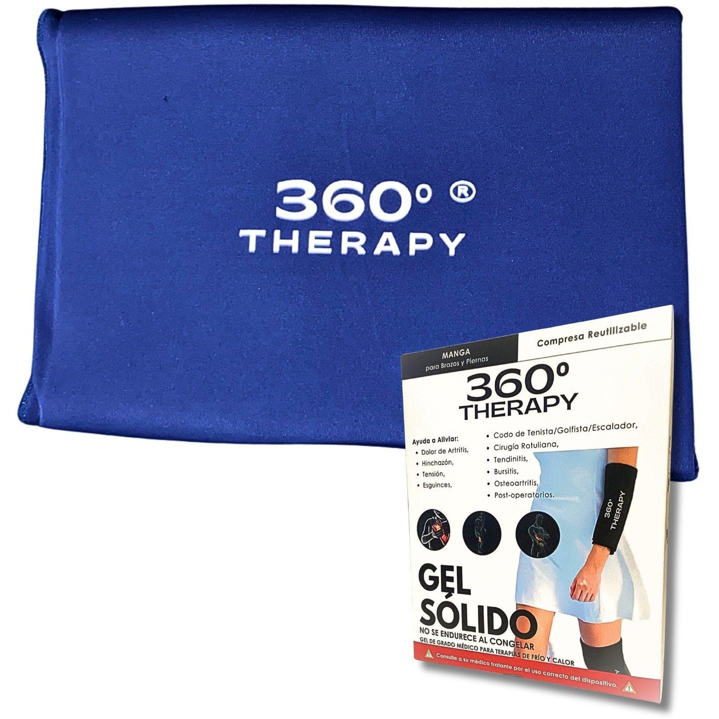 Compresa de Gel Sólido para Alivio de Piernas y Brazos (Tendinitis) - 360º THERAPY
