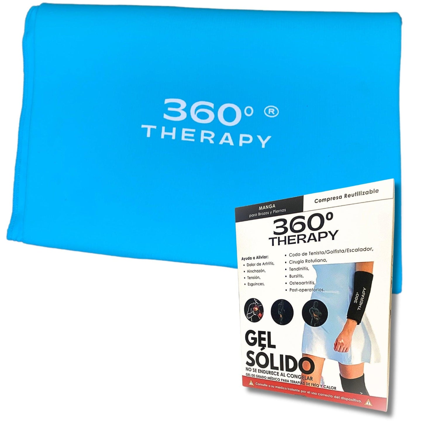 Compresa de Gel Sólido para Alivio de Piernas y Brazos (Tendinitis) - 360º THERAPY