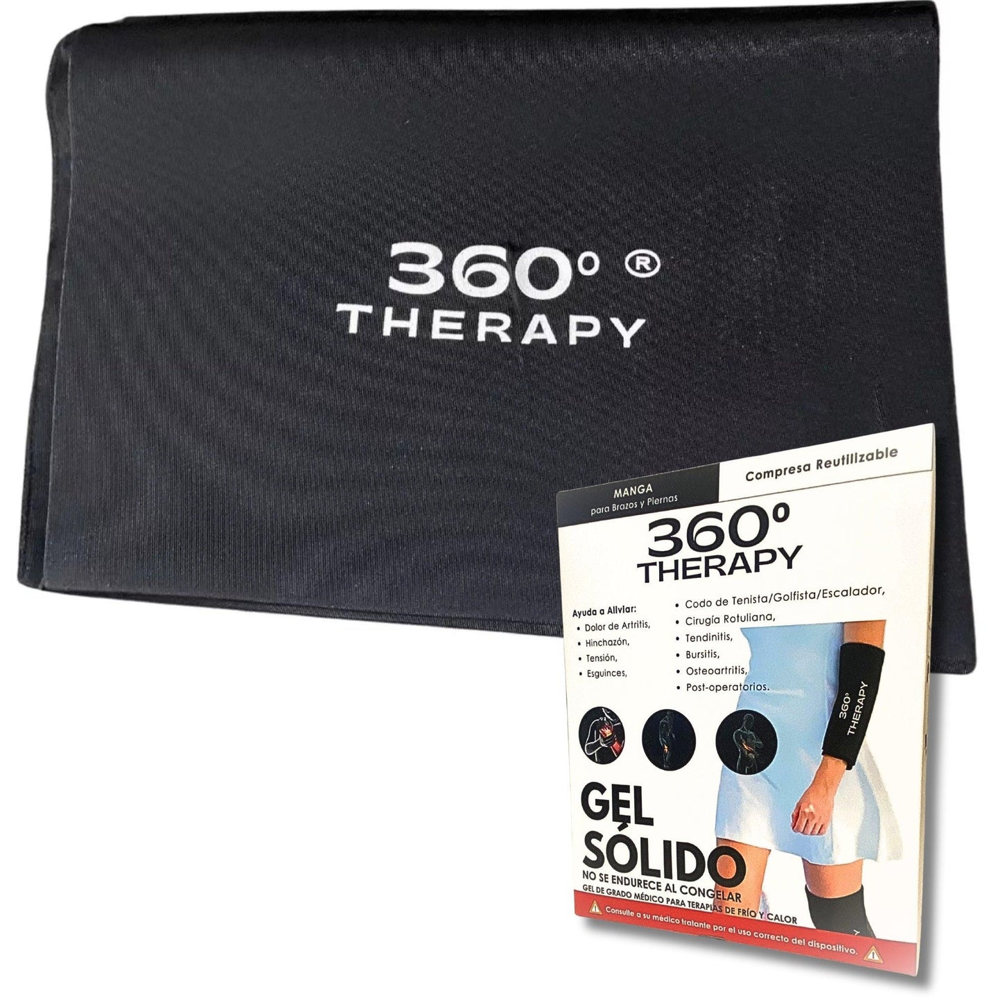 Compresa de Gel Sólido para Alivio de Piernas y Brazos (Tendinitis) - 360º THERAPY