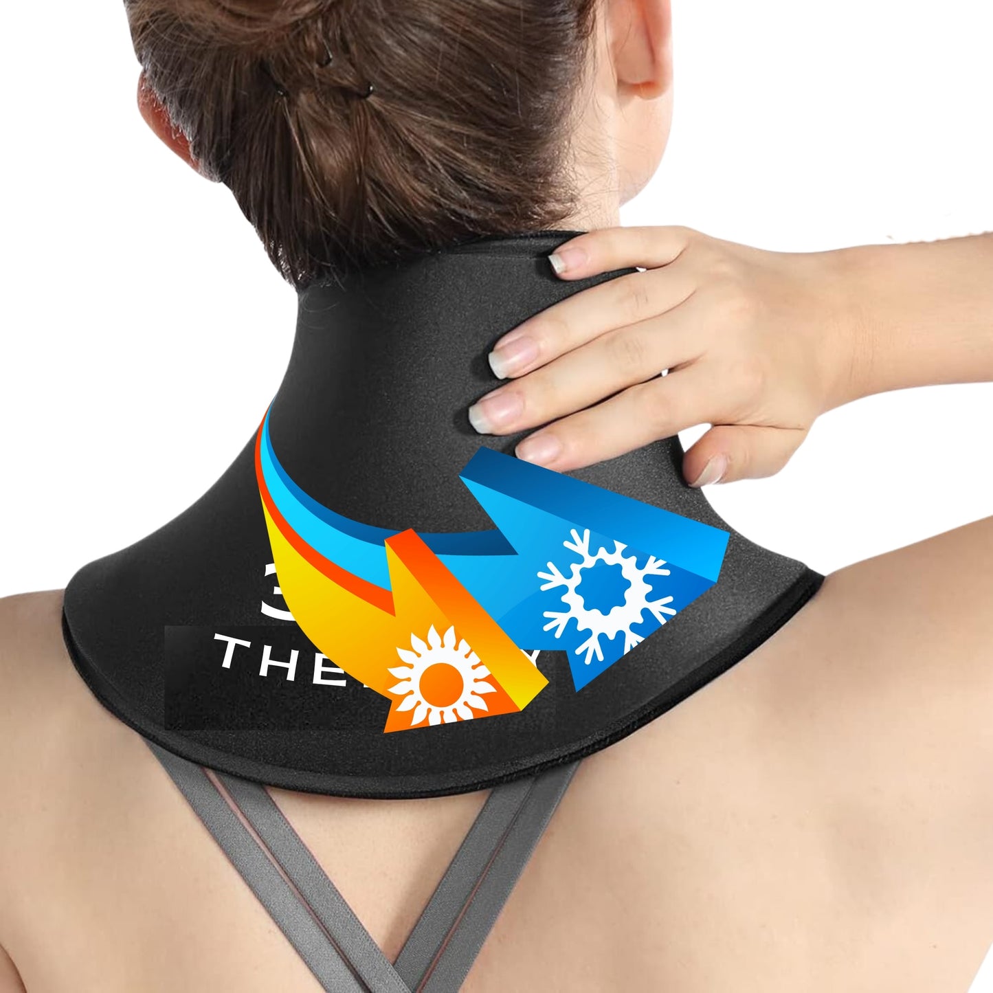 Compresa de Gel Sólido Tipo Capa para Cuello y Cervical - 360º THERAPY