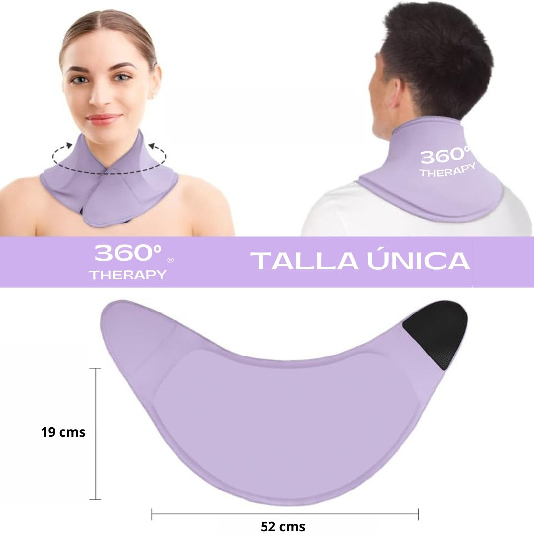 Compresa de Gel Sólido Tipo Capa para Cuello y Cervical - 360º THERAPY