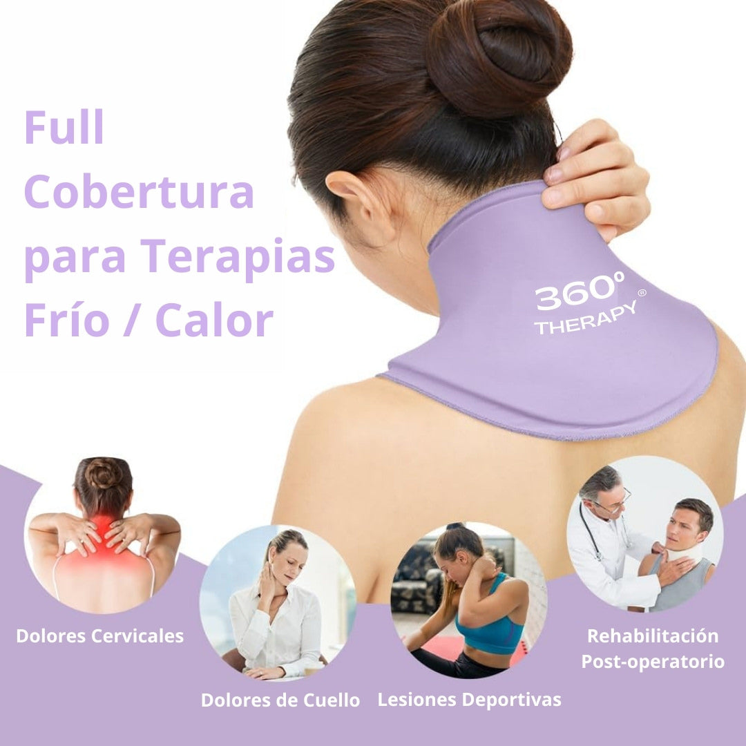 Compresa de Gel Sólido Tipo Capa para Cuello y Cervical - 360º THERAPY