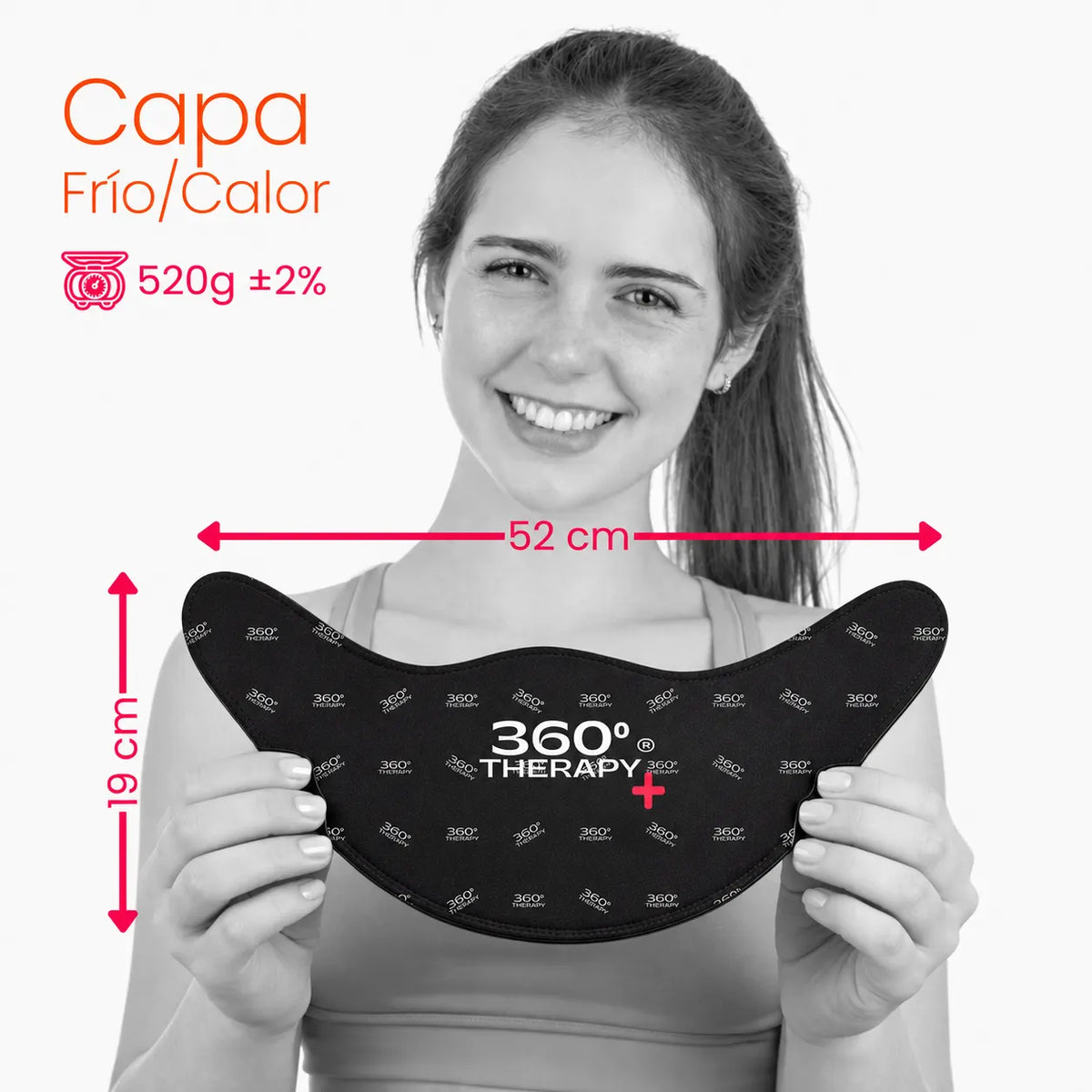Compresa de Gel Sólido Flexible Frío/Calor Tipo Capa para Cuello y Hombro