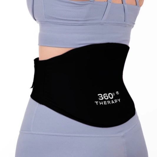 Compresa de gel sólido frío calor lumbar y abdominal negra