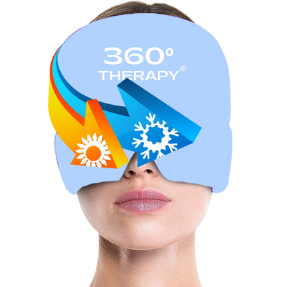 Compresa Gel de Sólido tipo Gorro para Alivio de Migraña Azul Ice