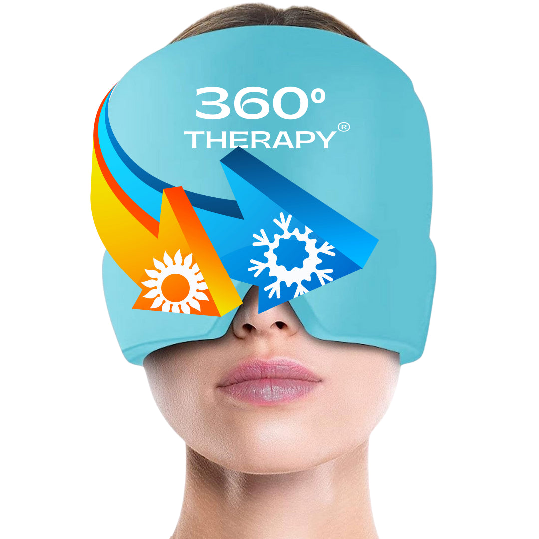 Compresa Gel de Sólido tipo Gorro para Alivio de Migraña
Celeste