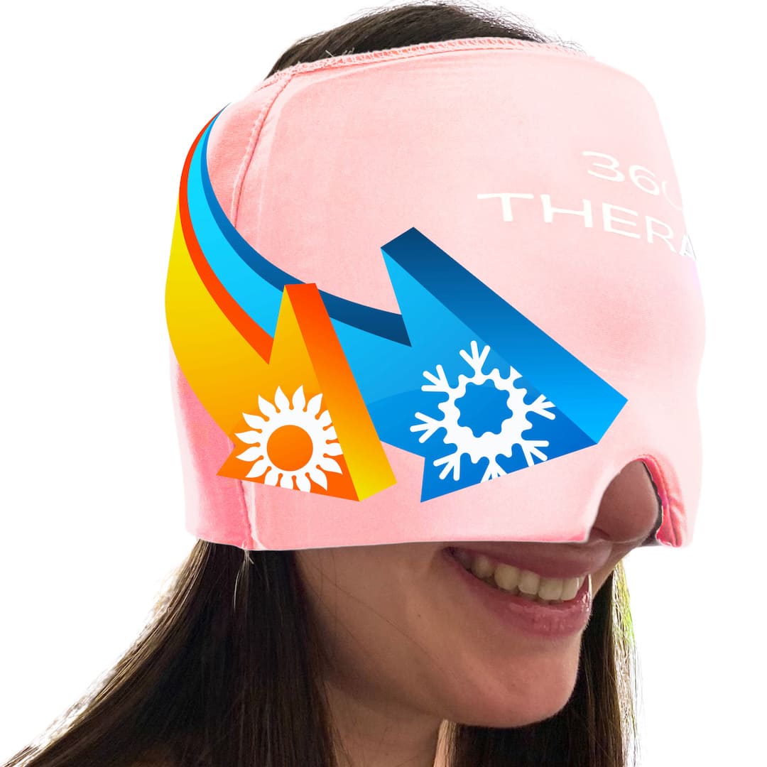 Gorro Terapéutico de Gel de Sólido para Migraña | Color Rosado | 360º THERAPY