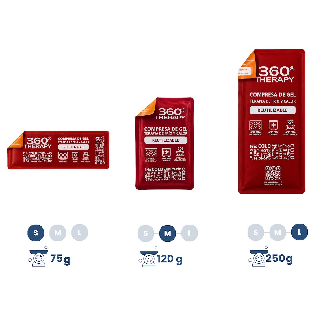 Tallas y Pesos Gel Pack Frío/Calor